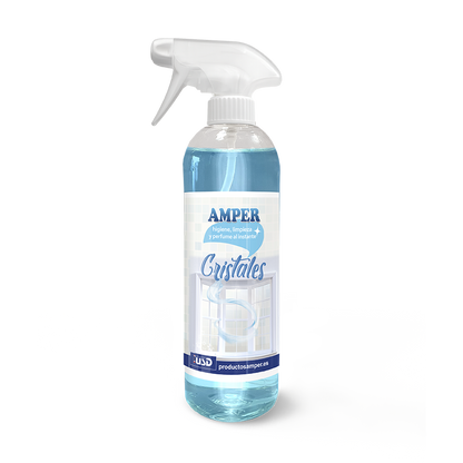 Limpiacristales uso directo AMPER – Formato económico- Brillo sin marcas y secado rápido
