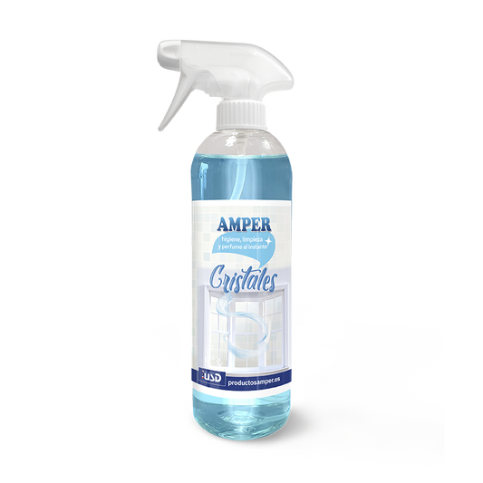 Limpiacristales uso directo AMPER – Formato económico- Brillo sin marcas y secado rápido