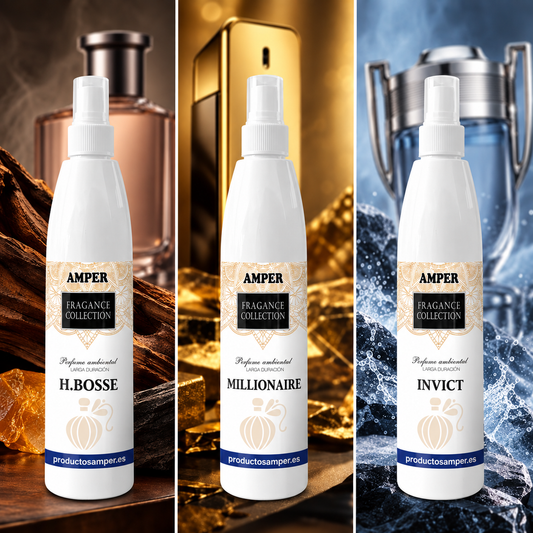 Pack of air fresheners with perfume-grade scents | Three professional aromas to scent your spaces with personality and long-lasting fragrance.