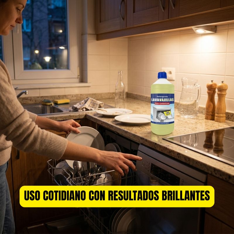 Detergente lavavajillas SUPERCONCENTRADO para máquinas automáticas