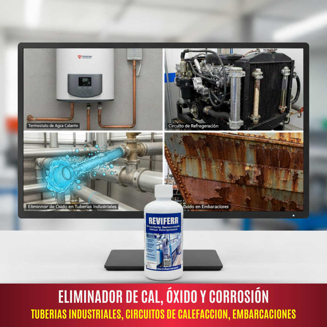 REVIFERR - limpiador de hélices de barcos - Desoxidante, Desincrustante, Antical y Desengrasante