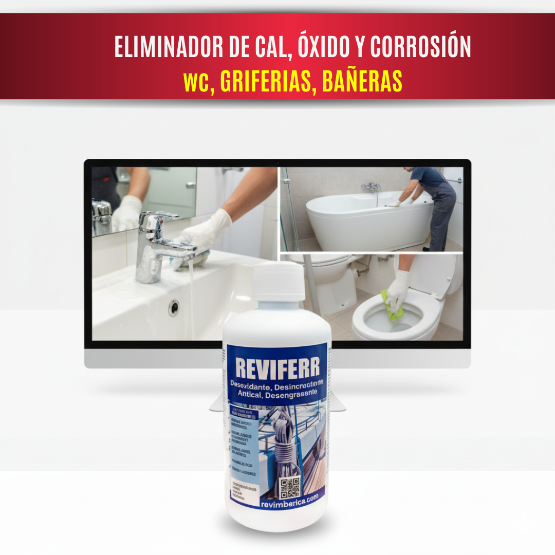 REVIFERR - limpiador de hélices de barcos - Desoxidante, Desincrustante, Antical y Desengrasante