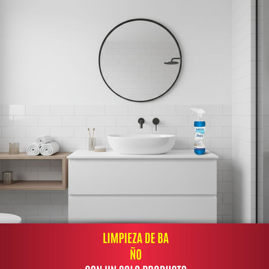 Limpiador de Baños AMPER – Lavabos, Retretes y Azulejos | Limpieza profunda y brillo