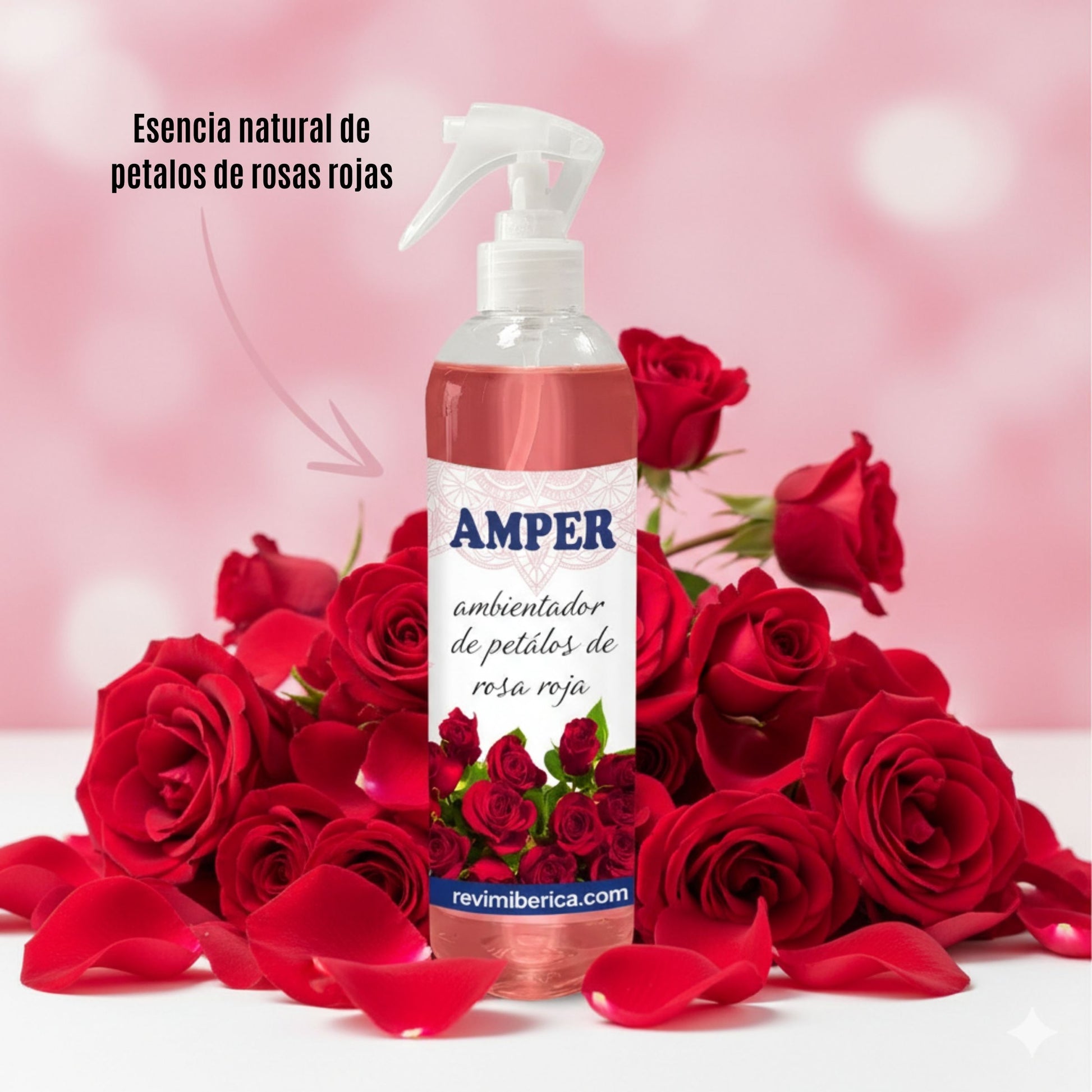 Ambientadores de rosas  AMPER incluidos en pack regalo San Valentín