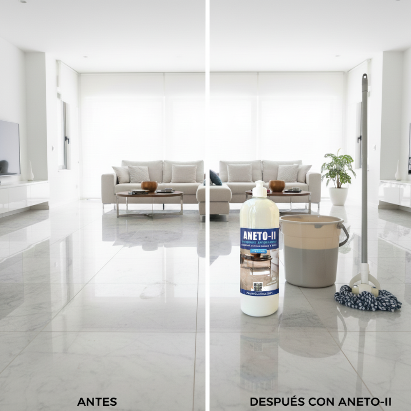 Fregasuelos Limpiador y Abrillantador ANETO-ll | Mármol, Terrazo y Suelos Delicados