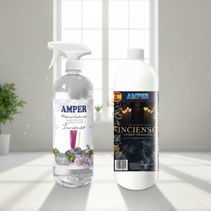 Pack Ritual Incienso Semana Santa –  1 Litro de Friegasuelo + 1 Litro de Ambientador  | Edición especial aroma incienso