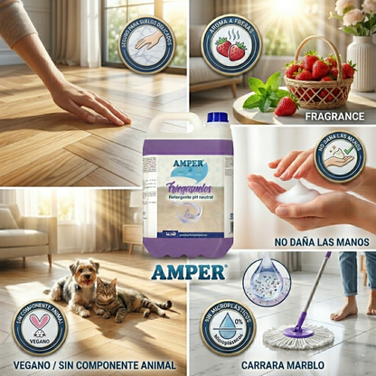 Friegasuelos para parquet y madera delicada
