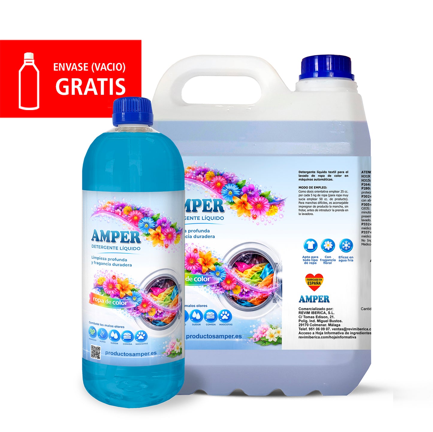 MEIBEL. Detergente líquido para ropa blanca y de color