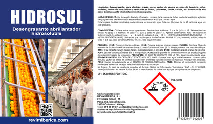 Desengrasante Abrillantador hidrosoluble - HIDROSUL