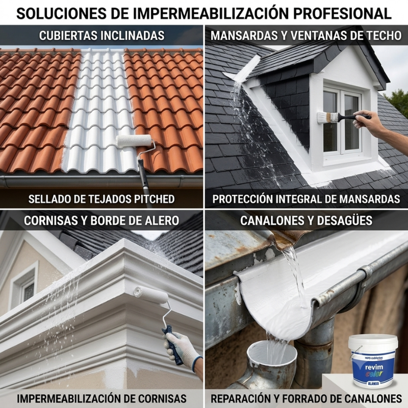 Imper Cubiertas Blanca – Pintura de 5kg Caucho Acrílico Impermeabilizante para Terrazas, Cubiertas y Azoteas