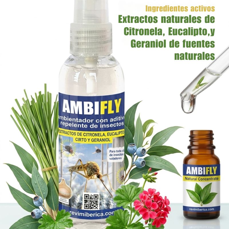 Ambientador Natural Antimosquitos AMBIFLY – Citronela y Eucalipto
