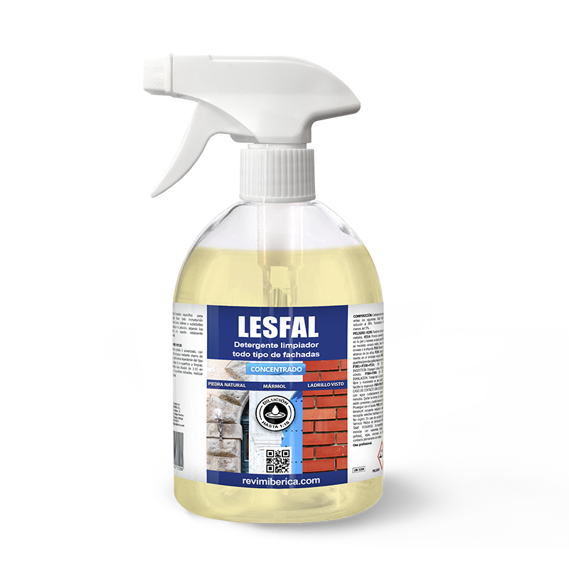LESFAL AMPER limpiador de fachadas que elimina cal, hollín y polución antes de Navidad