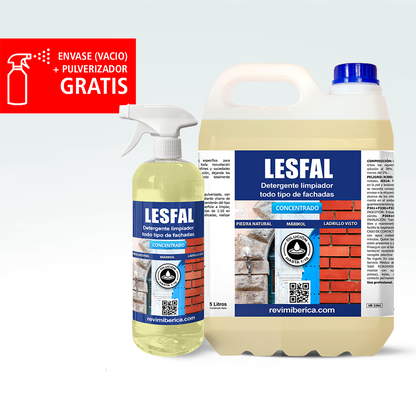 LESFAL AMPER limpiador de fachadas que elimina cal, hollín y polución antes de Navidad