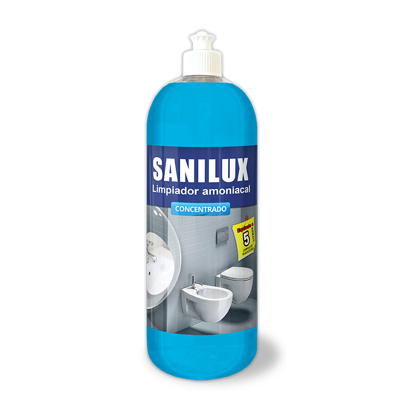 SANILUX | Limpiador Amoniacal Concentrado. Higiene diaria y desinfección profesional para baños
