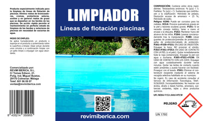 Limpiador de Líneas de Flotación para Piscinas – Elimina grasa, suciedad y residuos en verano