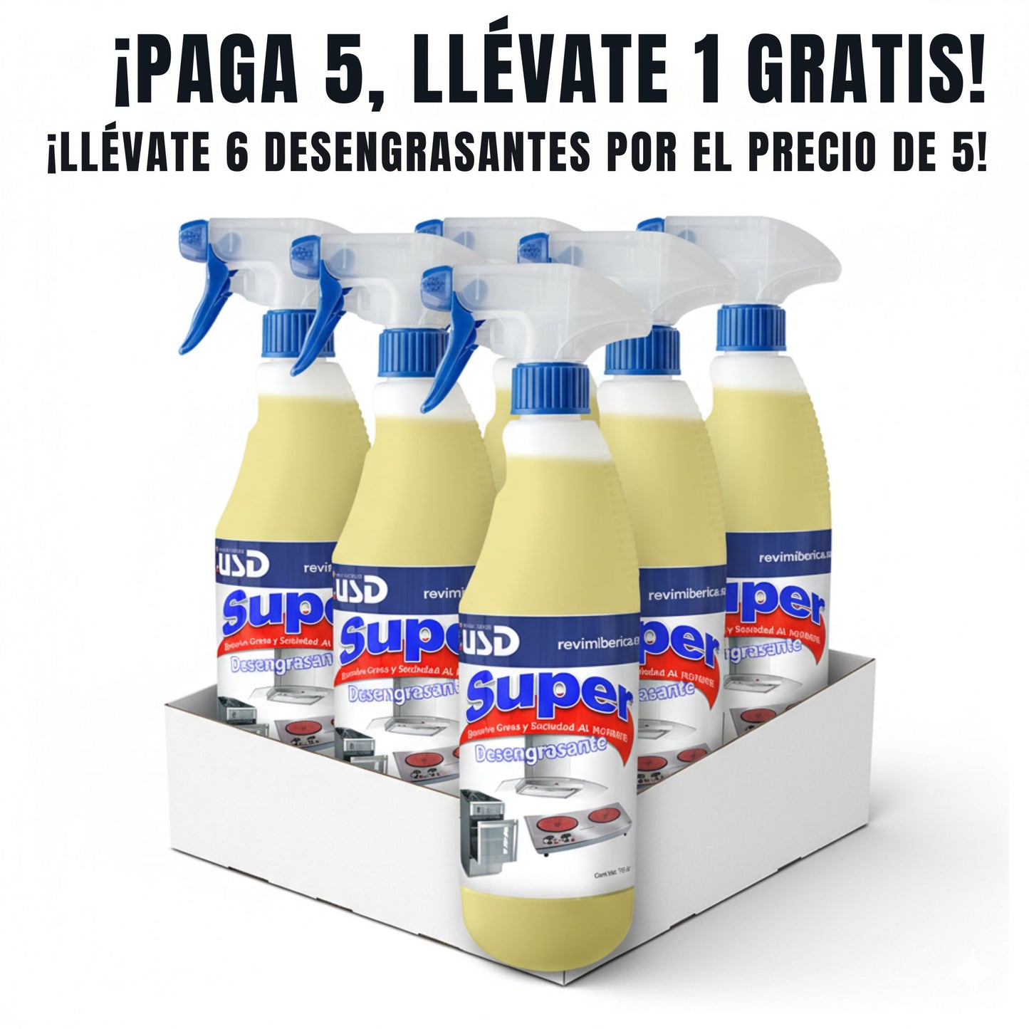 Desengrasante al uso super poderoso – Limpieza profunda y quitamanchas potente