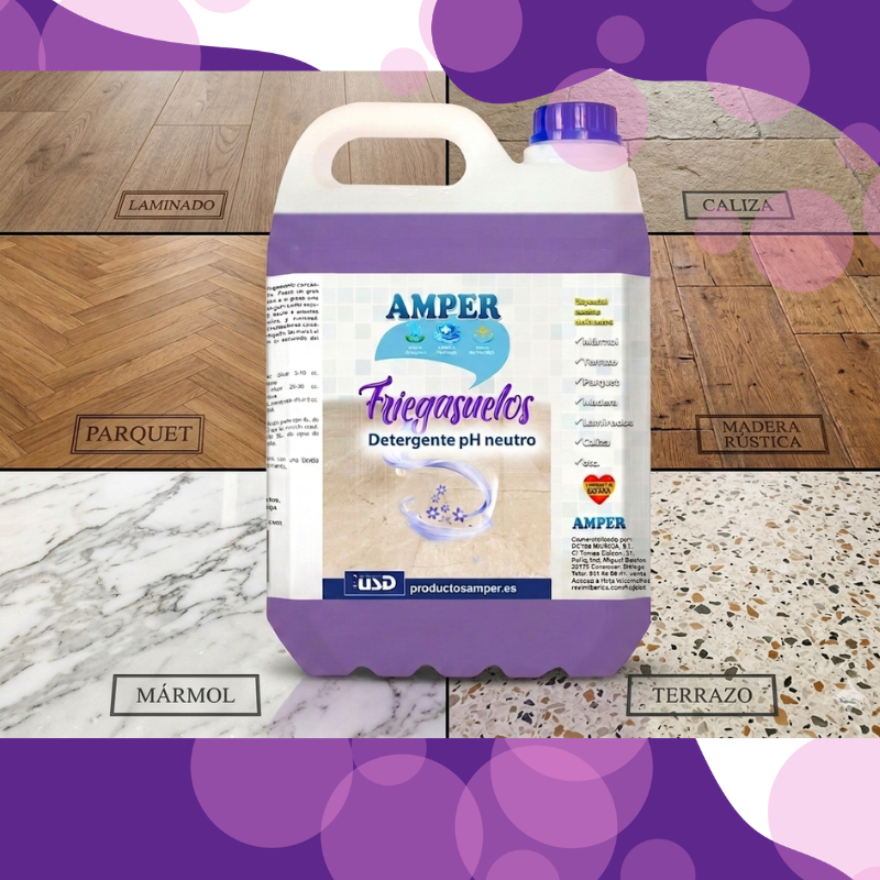 Limpieza segura para terrazo y laminados