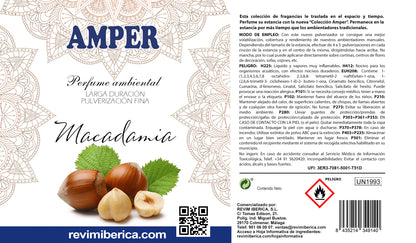 Ambientador Macadamia – aroma cálido y original para portales. Concentrado, permanente. AMPER MACADAMIA
