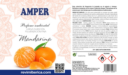 Ambientador de Mandarina AMPER | Aroma cítrico revitalizante