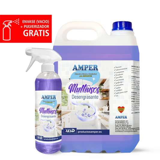 Desengrasante con PH NEUTRO multiusos con aroma a fresas – Limpieza eficaz y secado rápido