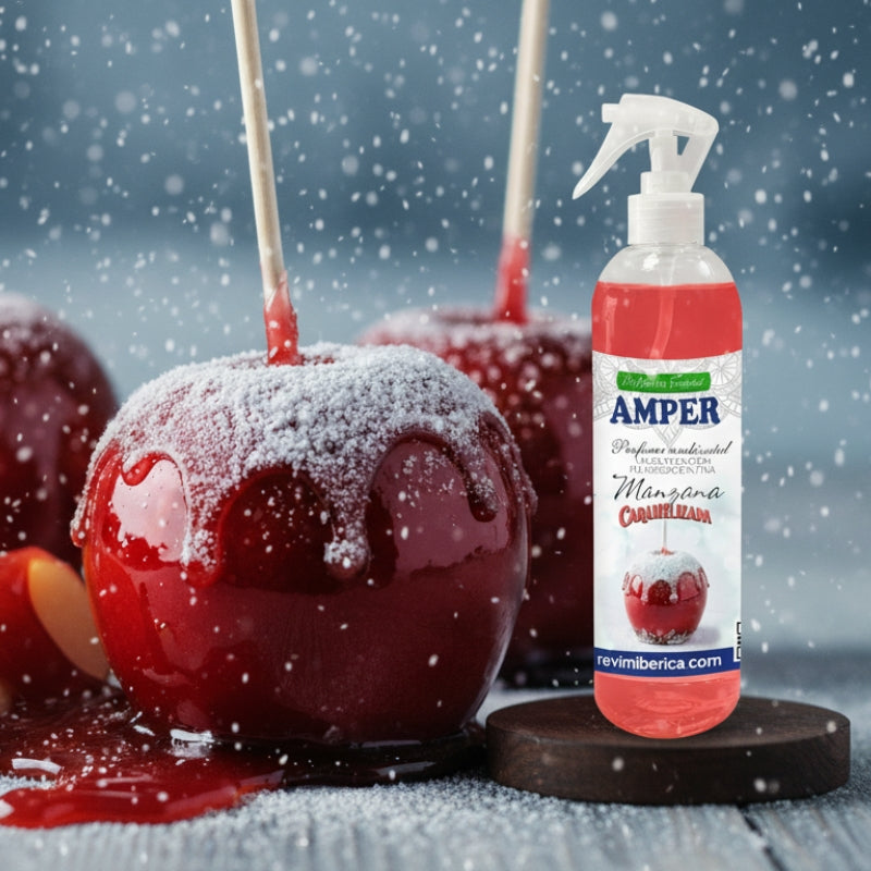 Ambientador de manzana Caramelizada AMPER – Aroma de invierno dulce y envolvente - EDICIÓN LIMITADA INVIERNO