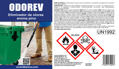Eliminador de Olores Tuberías, Bajantes, Desagües y Fosa Séptica Eco-Solvent | ODOREV