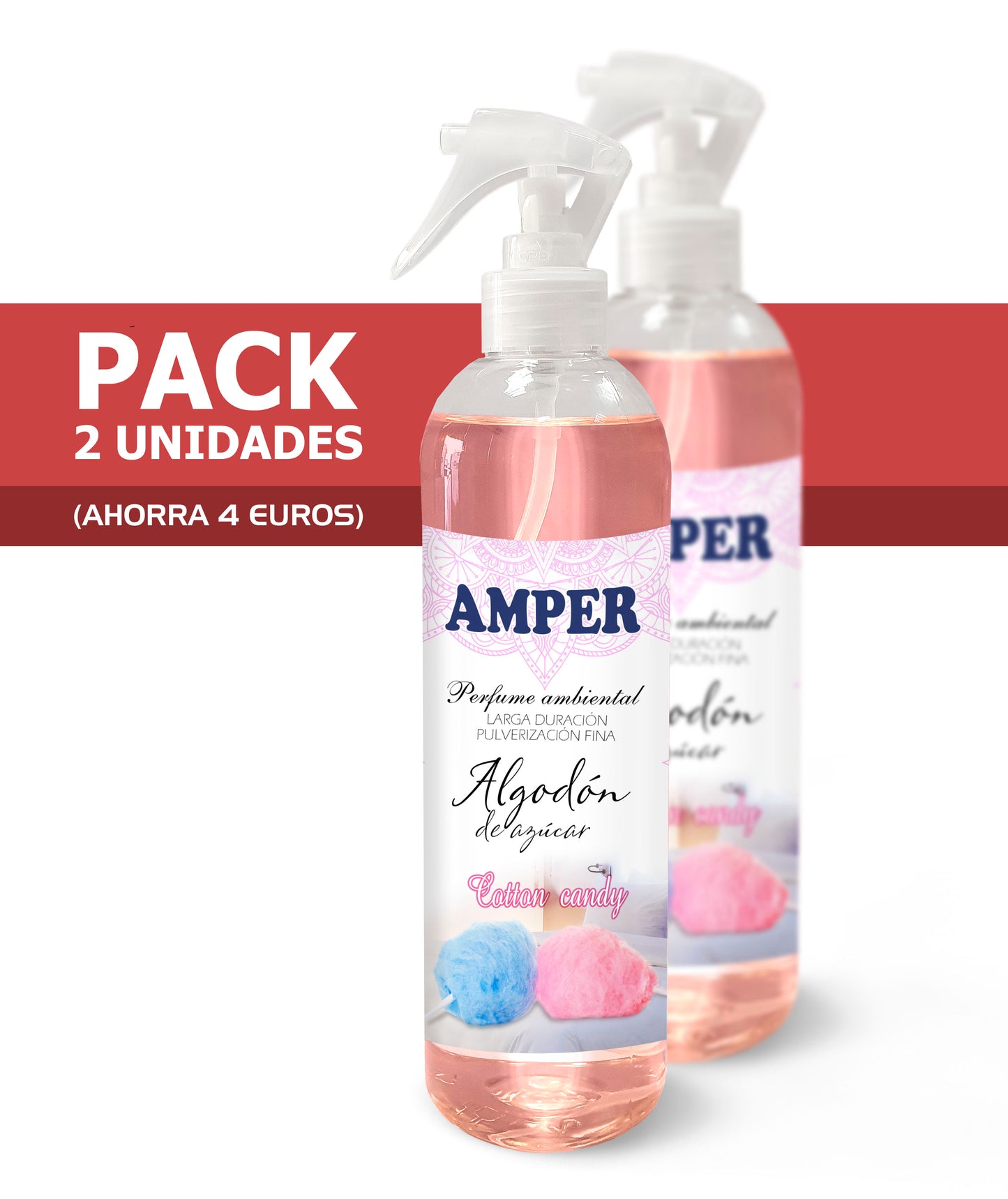 Humidificador con Pack de 2 Recambios de Ambientador – 250 ml cada uno
