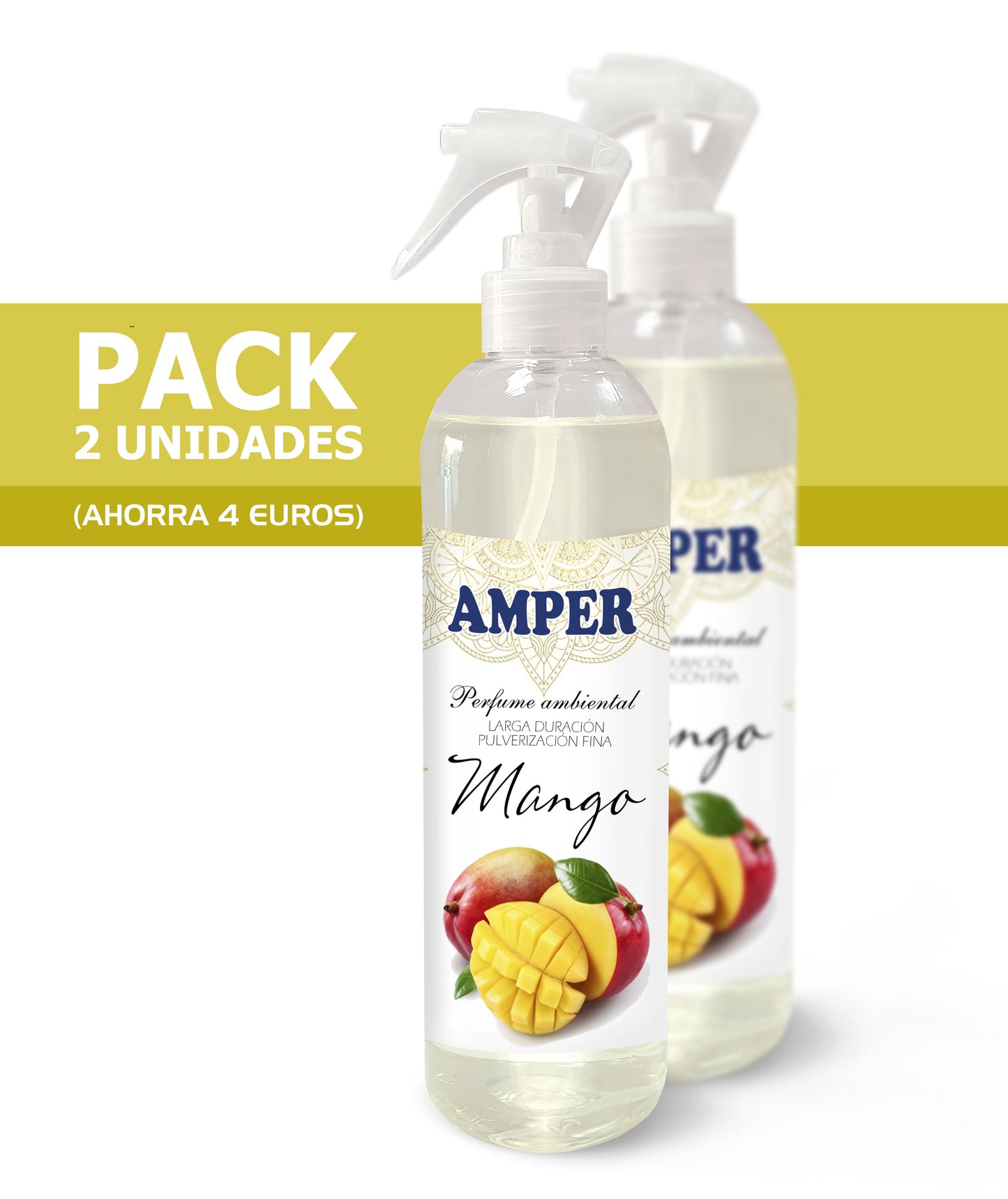 Humidificador con Pack de 2 Recambios de Ambientador – 250 ml cada uno