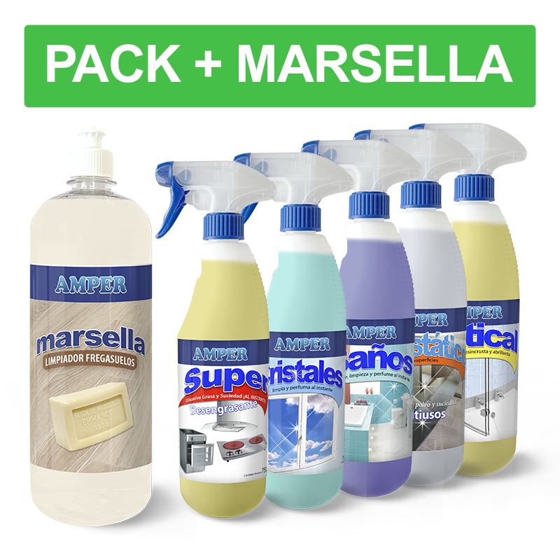 Caja de productos de limpieza profesional - Pack OFERTA 6 productos de ahorro