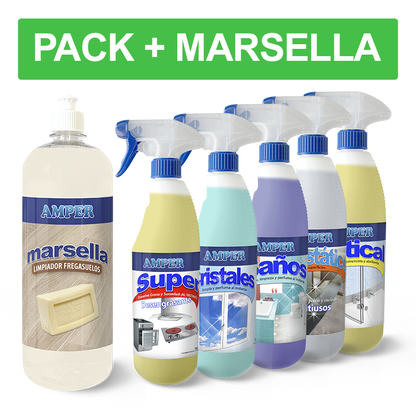 Caja de productos de limpieza profesional - Pack OFERTA 6 productos de ahorro