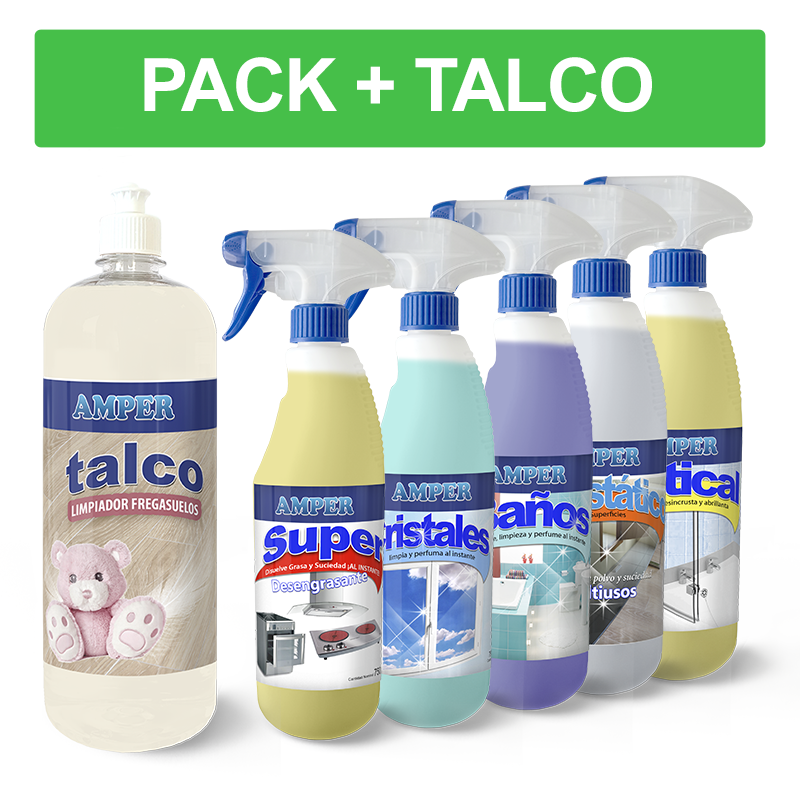 Caja de productos de limpieza profesional - Pack OFERTA 6 productos de ahorro