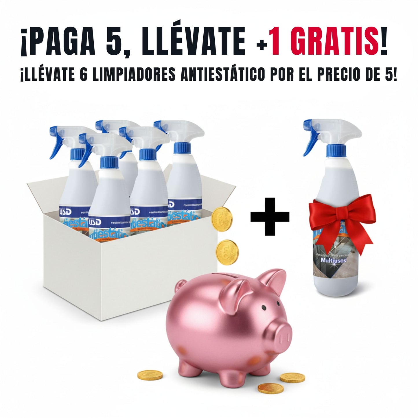 Limpiador Antiestático Multisuperficies – Captapolvo y antipolvo AMPER
