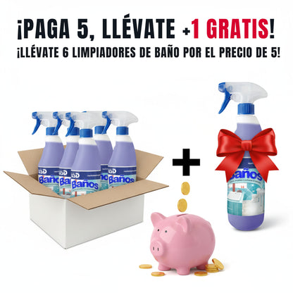 Limpiador Multiusos para Baños. Fragancia Fresca y muy agradable
