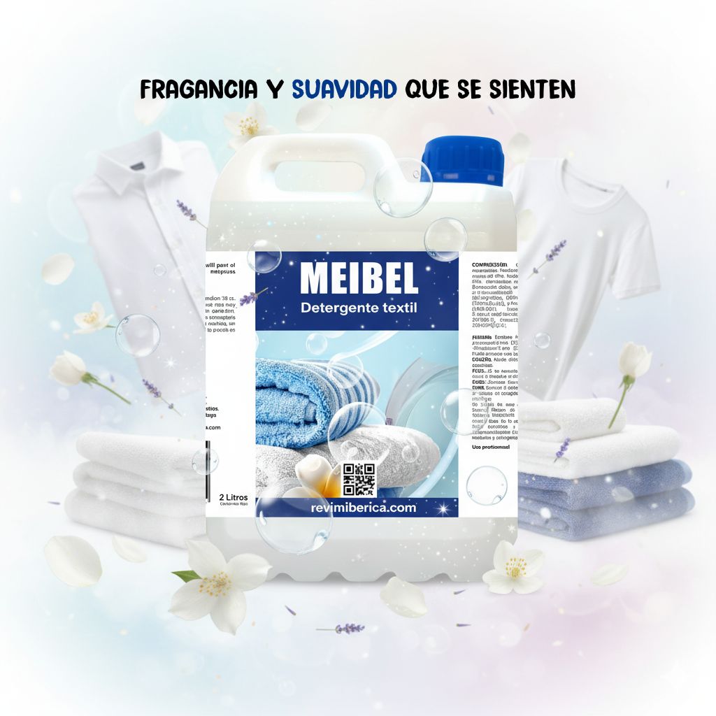 Pack Lavandería Dúo MEIBEL 2L + 2L | Detergente Líquido y Suavizante Profesional para Ropa Limpia y Suave