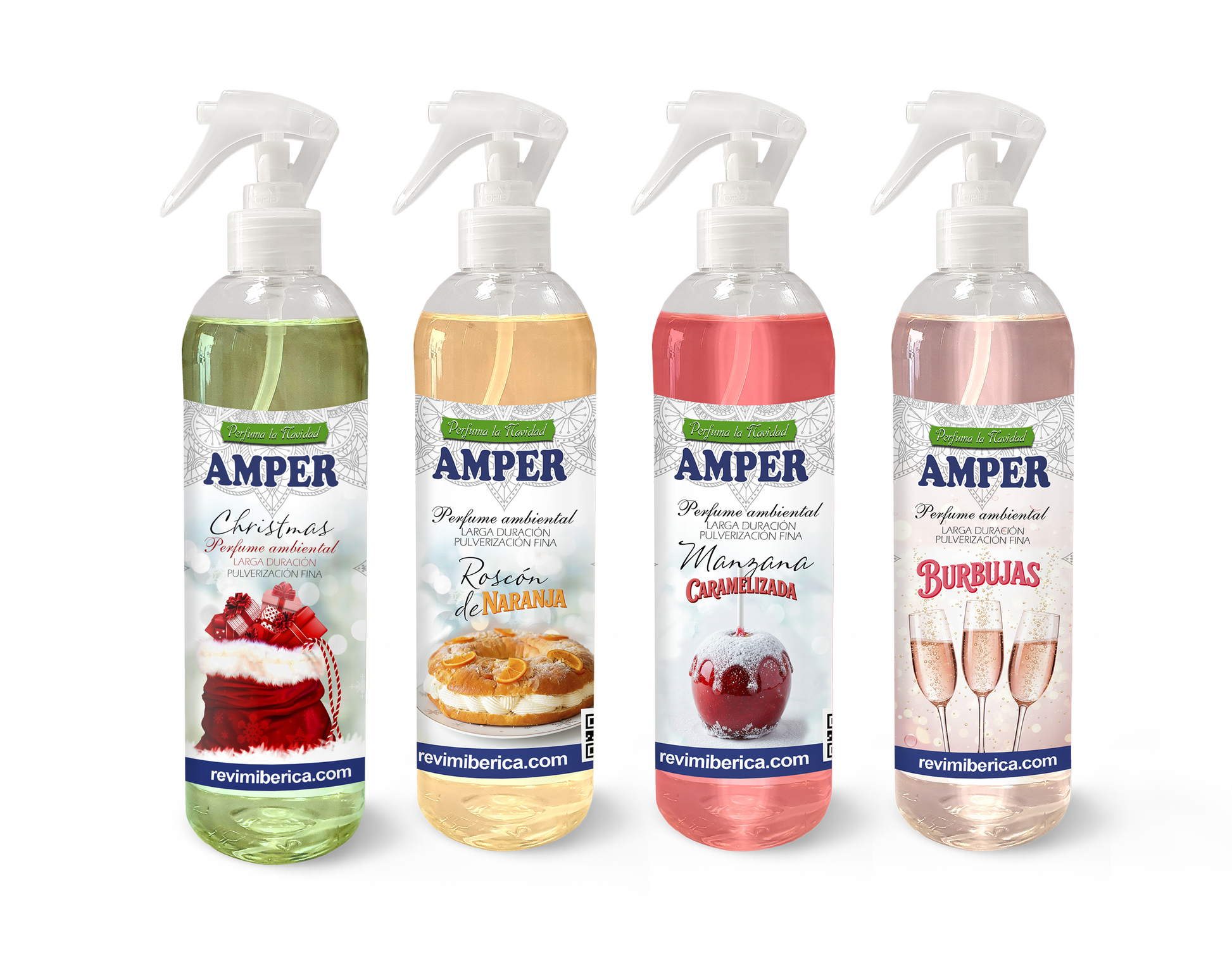 Pack de ambientadores AMPER de Navidad con 4 aromas festivos edición limitada