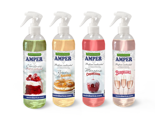 Pack de ambientadores AMPER de Navidad con 4 aromas festivos edición limitada