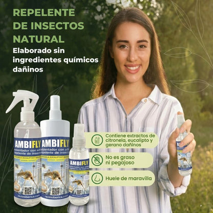 Ambientador Natural Antimosquitos AMBIFLY – Citronela y Eucalipto