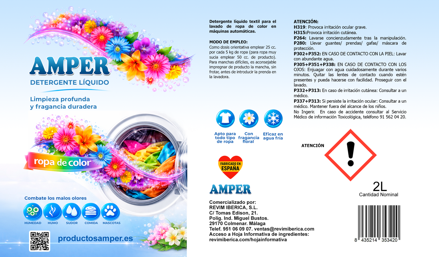 Pack Lavandería DUO: Detergente Ropa Color MEIBEL + Suavizante SUATEX Aroma Intenso