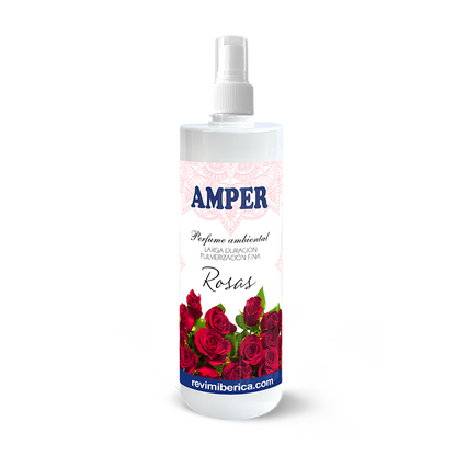 Ambientador de Rosas Rojas AMPER | Aroma de agua de rosas, elegante y relajante para tu hogar