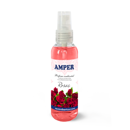 Ambientador de Rosas Rojas AMPER | Aroma de agua de rosas, elegante y relajante para tu hogar
