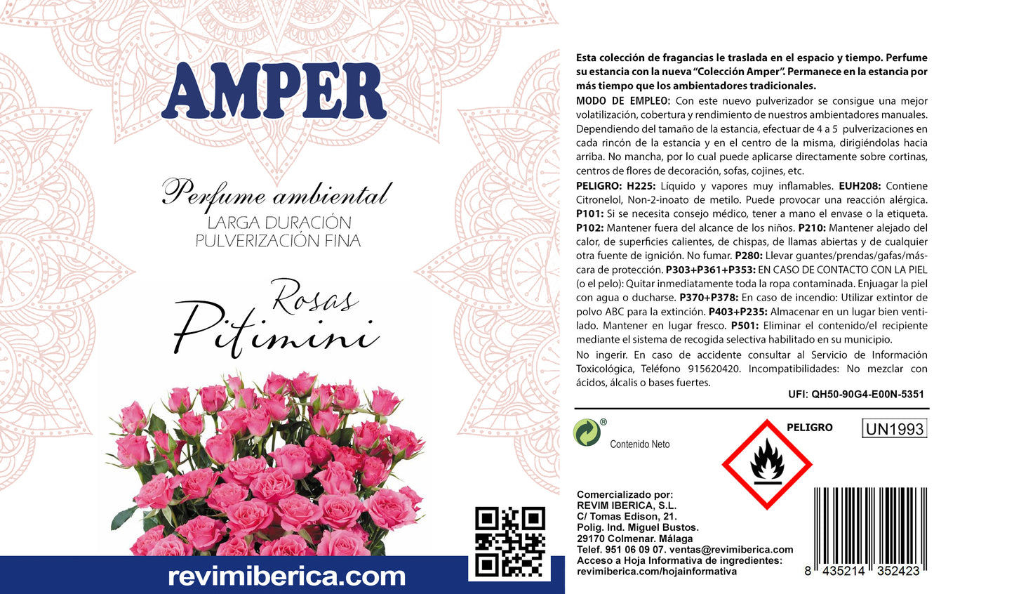 Ambientador de Rosas de Pitiminí | Elegancia Floral con Fondo Cítrico