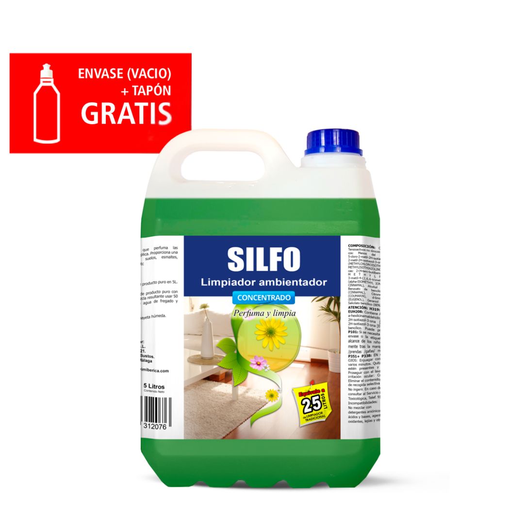 SILFO Floral AMPER fregasuelos concentrado 5 litros equivalente a 25 litros tradicionales