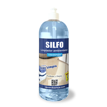 Limpiador ambientador SILFO Ropa Limpia de AMPER, limpieza profunda con aroma fresco y duradero.