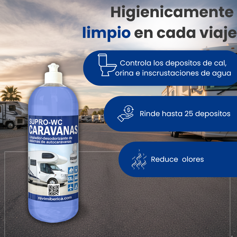 Limpiador de Cisternas para Autocaravanas | Elimina Olores y Limpia Fácil. SUPRO WC CARAVANAS