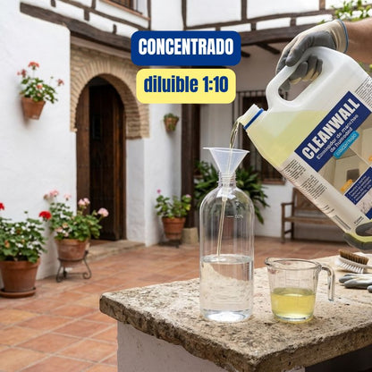 CLEAN WALL - Eliminador de manchas de humedad y hongos - Especial moho en Baños.