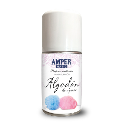 Ambientador en aerosol AMPER MATIC aroma Algodón de Azúcar de 250 ml para difusor automático