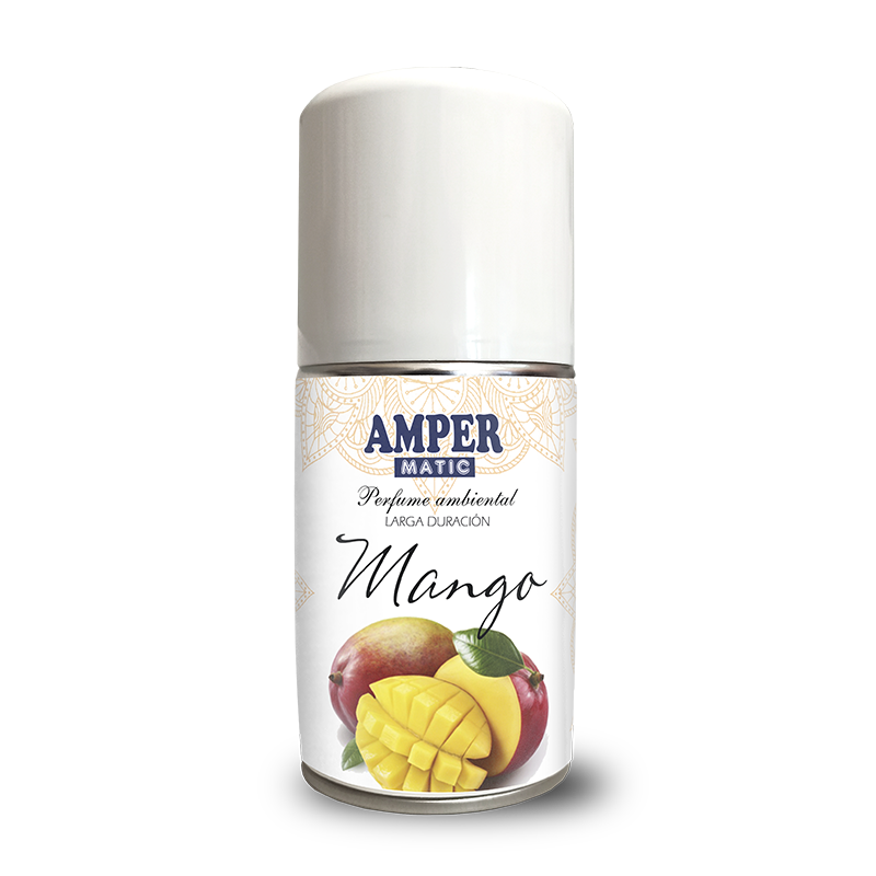 Ambientador en aerosol AMPER MATIC aroma Mango de 250 ml para difusor automático