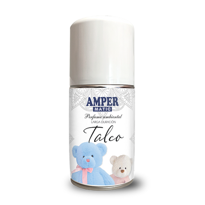Ambientador en aerosol AMPER MATIC aroma Talco de 250 ml para difusor automático