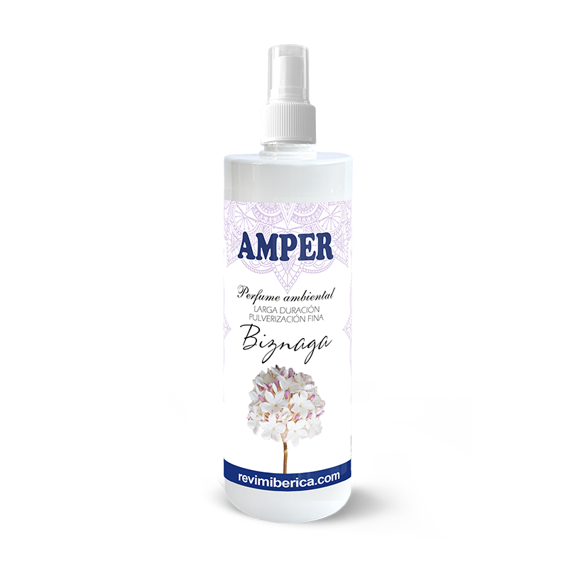 Descubre el ambientador de Biznaga AMPER, inspirado en el perfume floral de Málaga. Un homenaje a su feria y tradición, con notas de jazmín y flores blancas. Aroma permanente y elegante.

