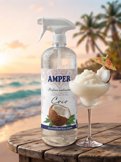 Ambientador aroma COCO AMPER | Aroma tropical con leche y agua de coco
